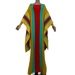 Chic Colorful Knitted Maxi Kaftan - WINI