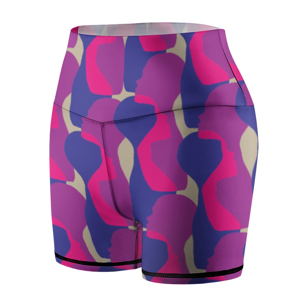 Ubuso Purple Yoga Shorts