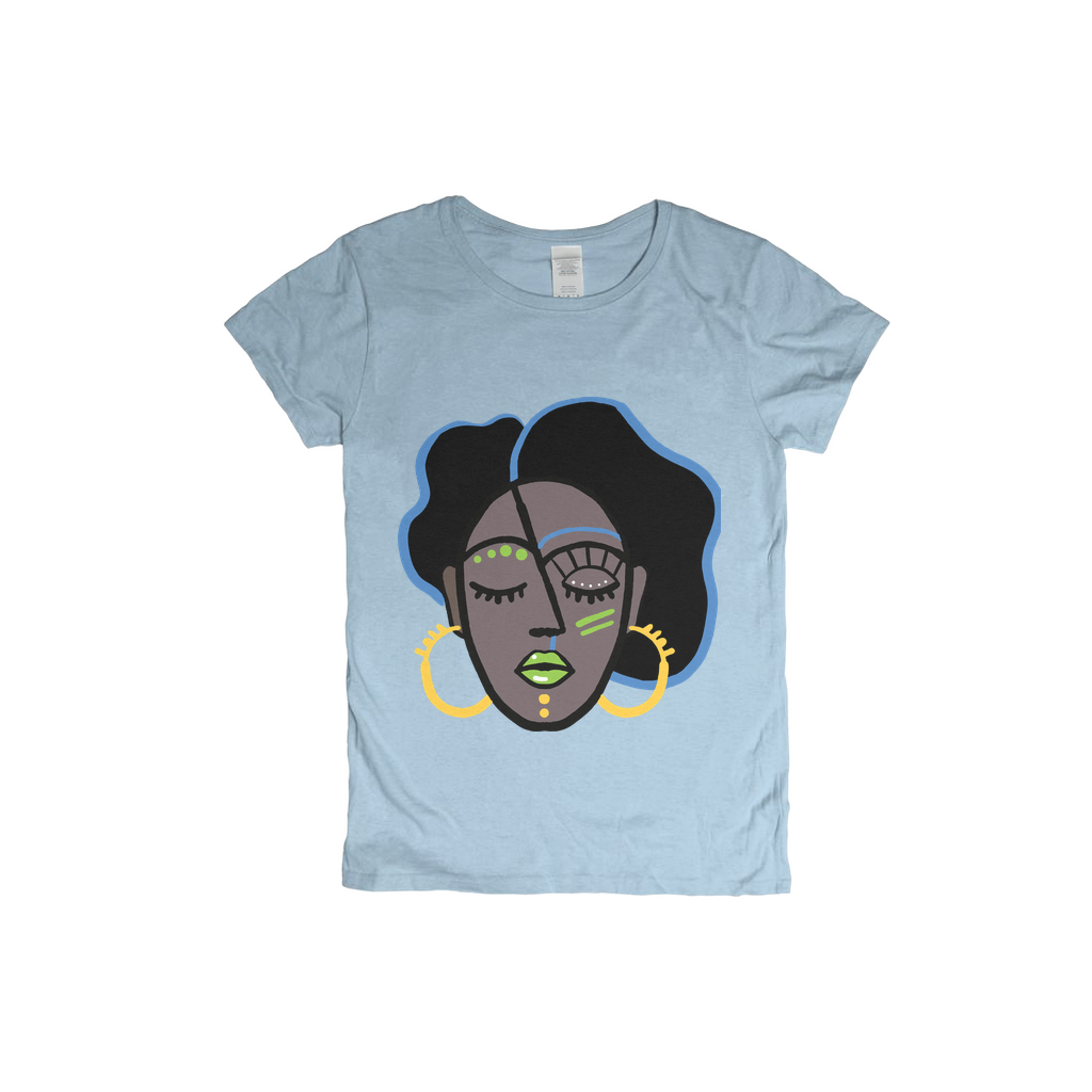 Mocha Afro Green T-Shirt