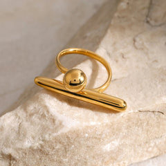 Stainless Steel Minimalist Classy Unique Ring