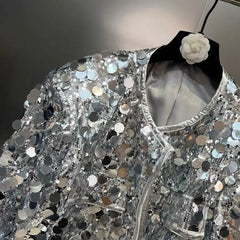 Sequin Long Sleeve Party Jacket