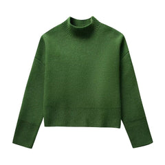 Green Knitted Loose Ribbed Set