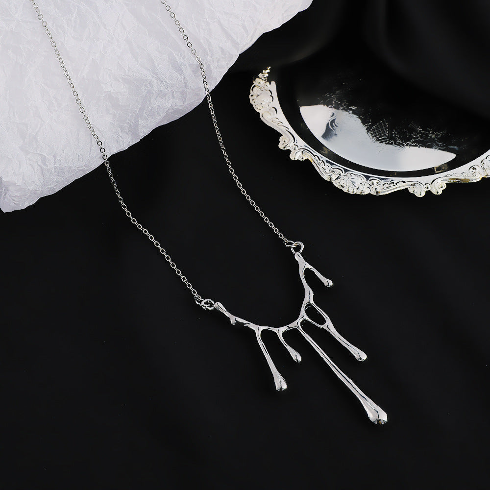 Dripping Lava Pendant Necklace