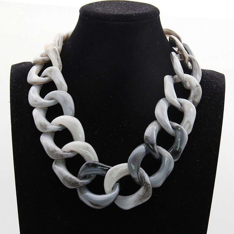 Chunky Chain Choker Necklace