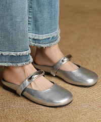 New Red Faux Leather Soft Splicing Slide Sandals