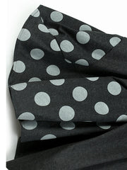 Irregular Dot Printed A-Line Skirt
