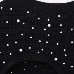Pearl Open Back Knit Sweater