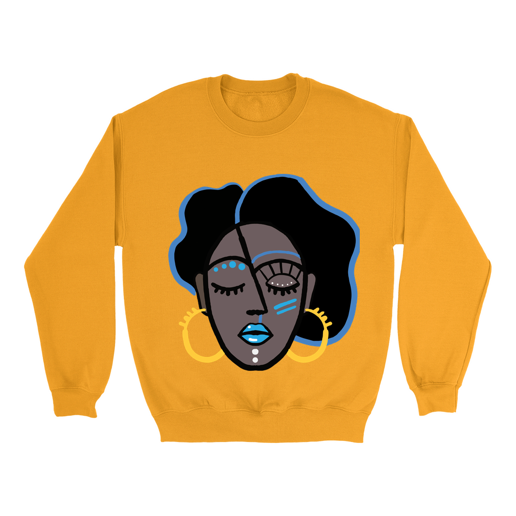 Mocha Afro Blue Sweatshirt