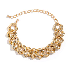 Buckle Cuban Chain Short Necklace