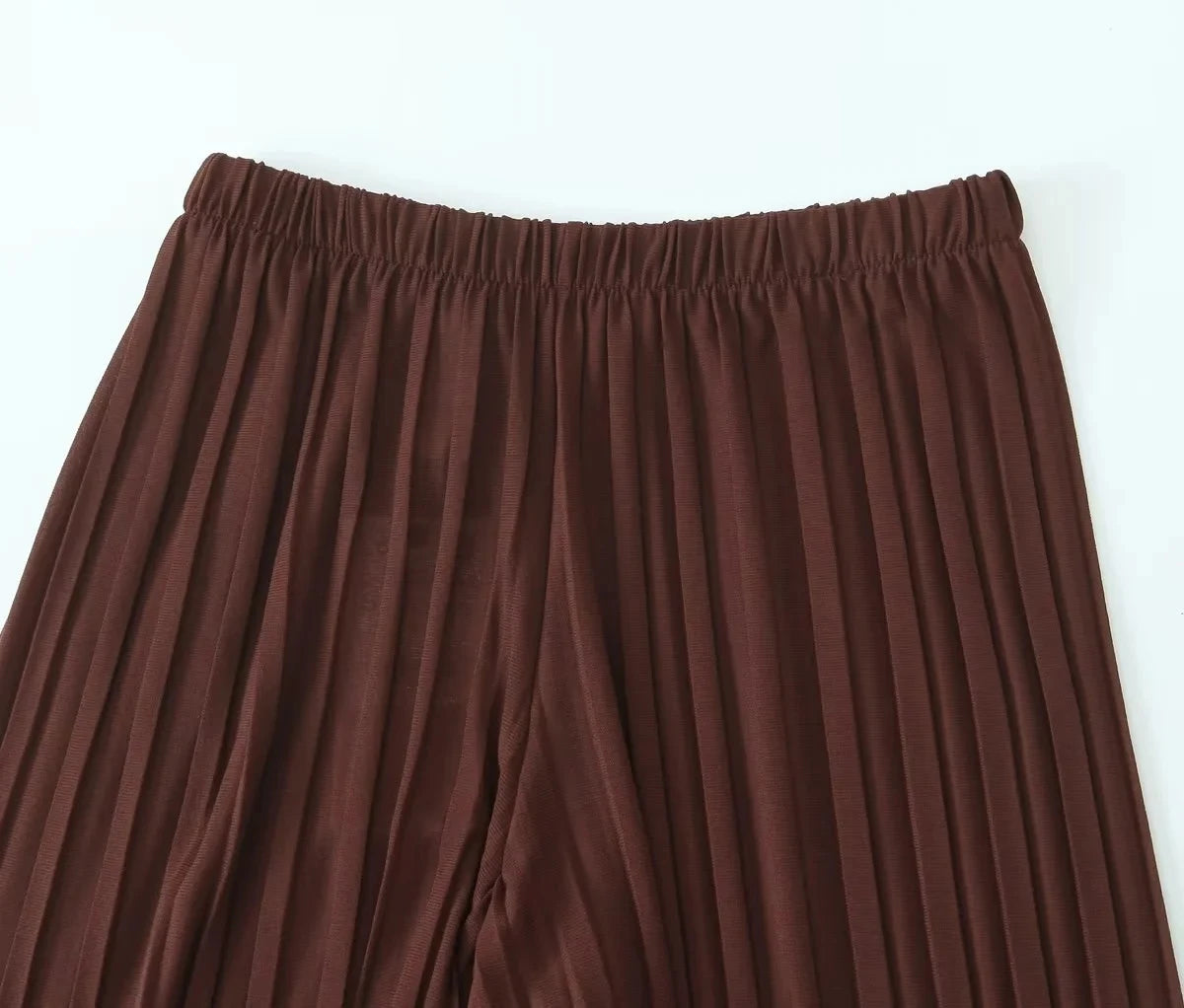 Tube Top+Pants Pleated Set