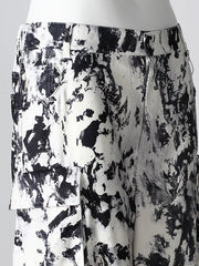Multi Pockets Print Straight Loose Cargo Pants