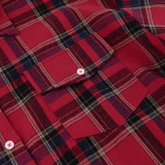 Retro Plaid Loose Long Sleeved Shirt