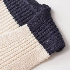 Stripes Cropped Knitted Vest