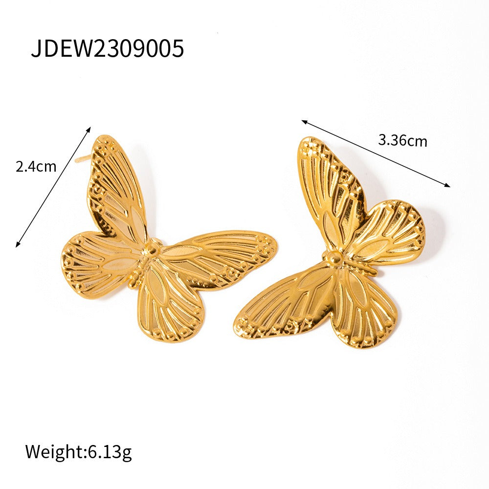 Butterfly Gold Earrings