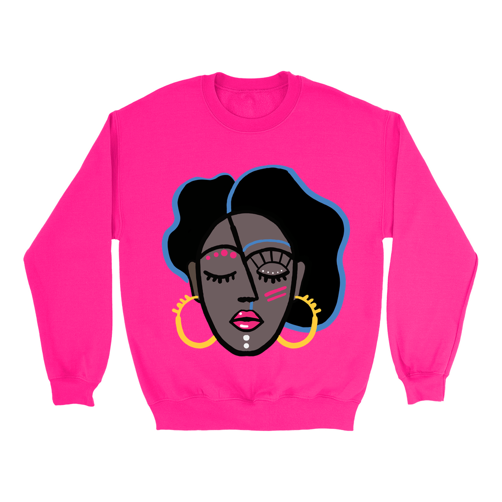 Mocha Afro Pink Sweatshirt