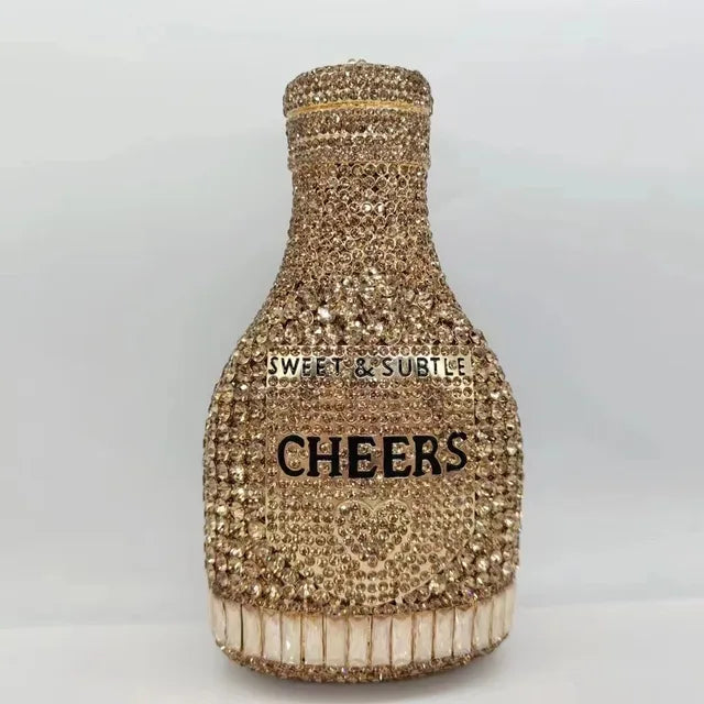 Pre Order:  Bottle Crystal Evening Clutch Bag