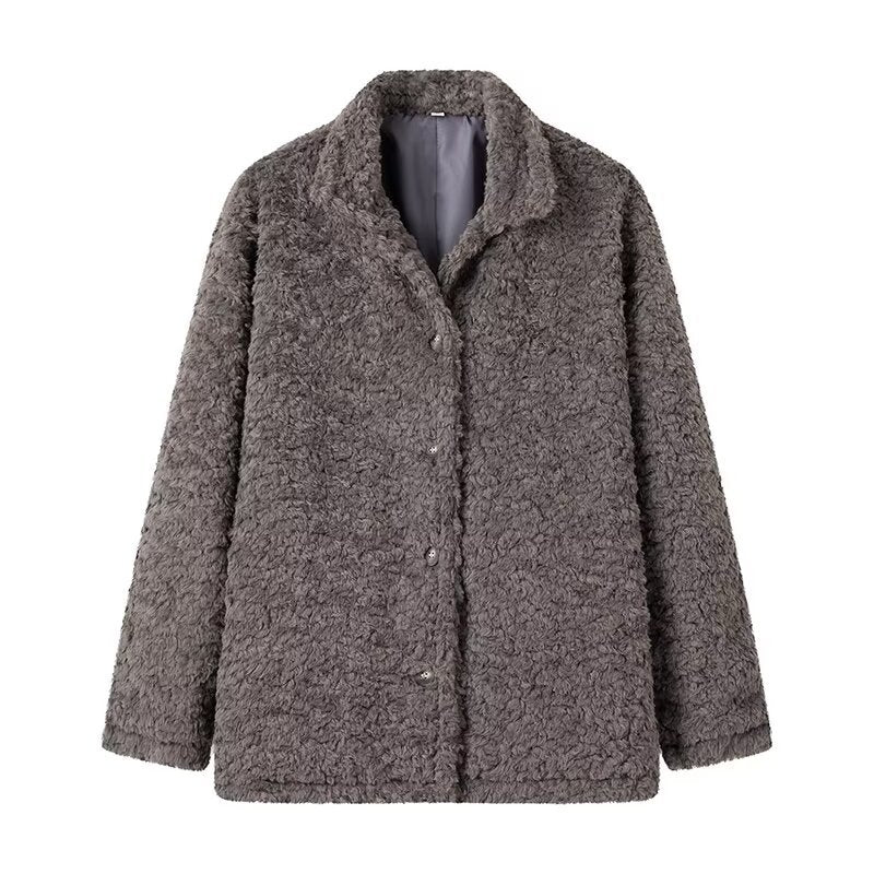 Loose Teddy Fluffy Loop Coat