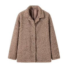 Loose Teddy Fluffy Loop Coat