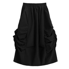 High Elastic Pleated Loose Bud Skirt