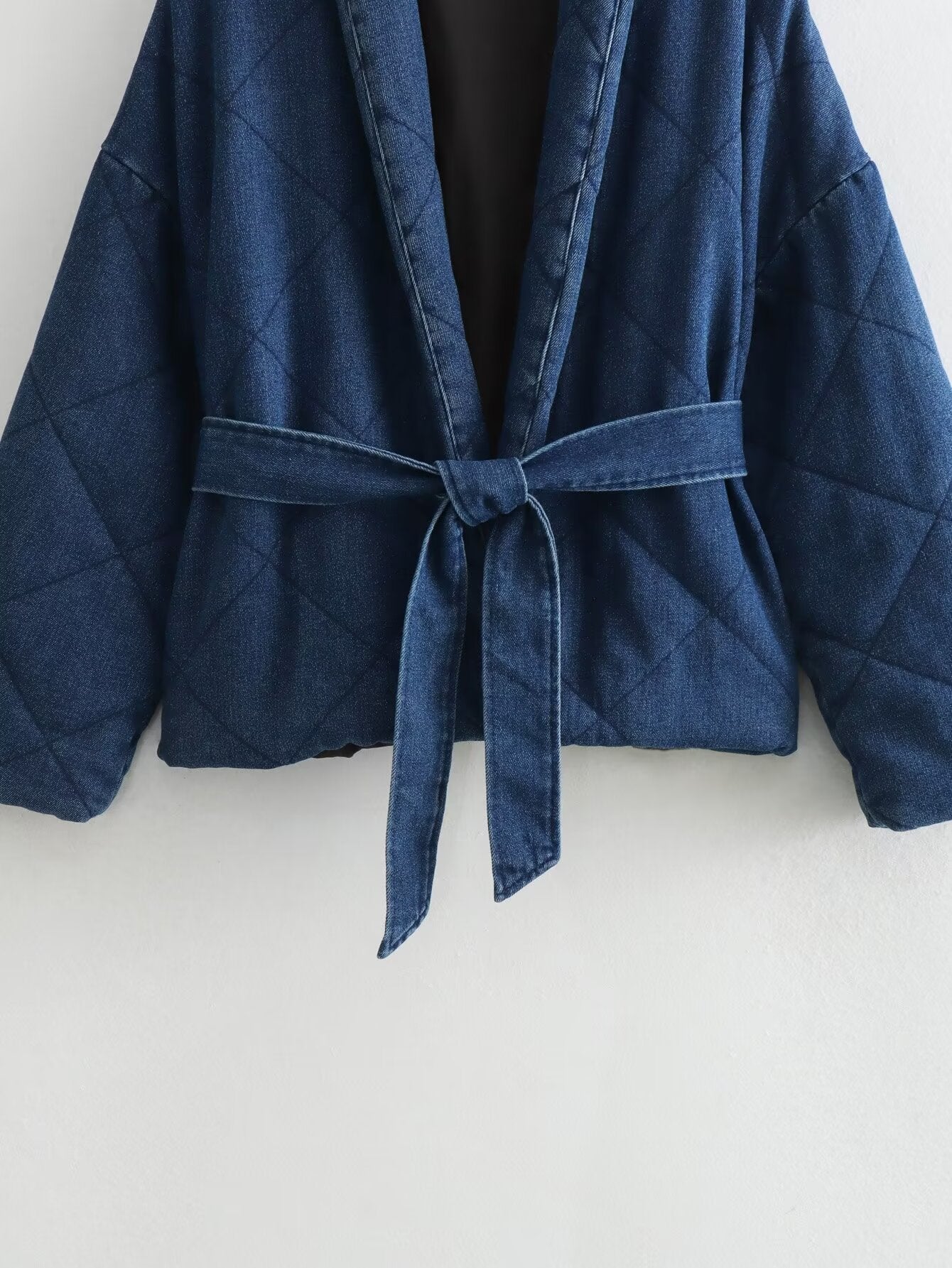 Casual Quilted Denim Jacket