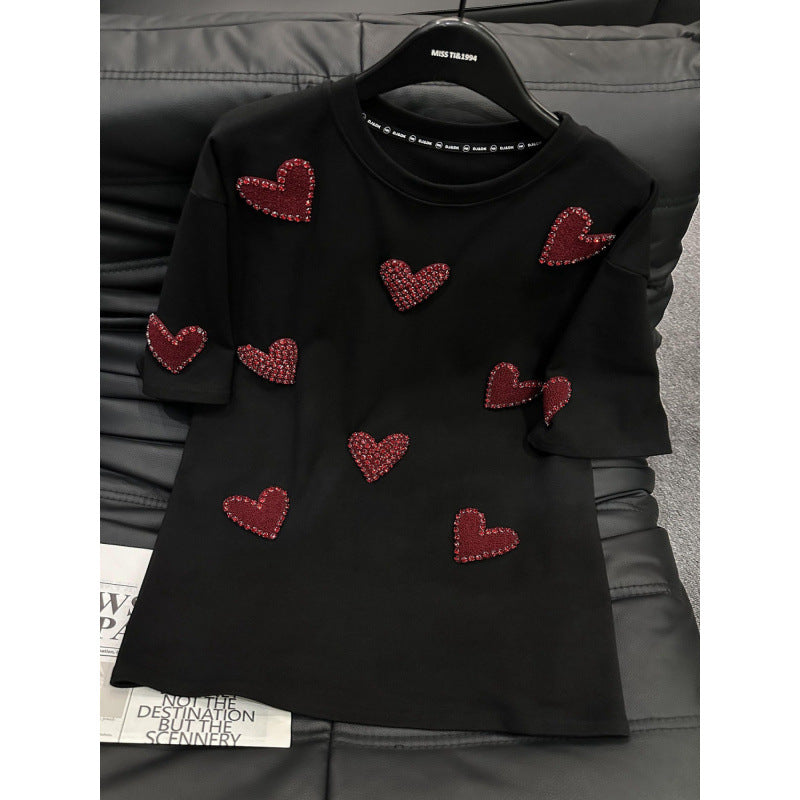 Velvet Diamond Heart T-Shirt