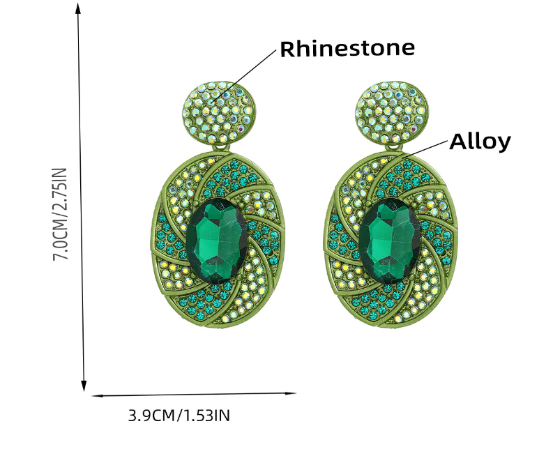 Spiral Light Rhinestone Earrings