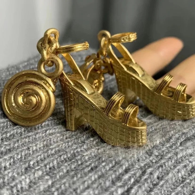 Vintage Heel Charm Earrings