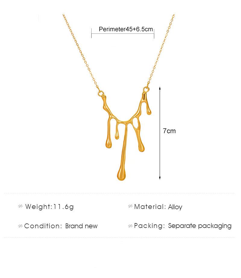 Dripping Lava Pendant Necklace