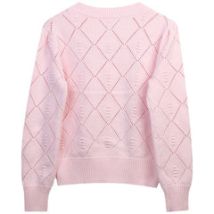 Casual Plaid Button Up Loose Cardigan