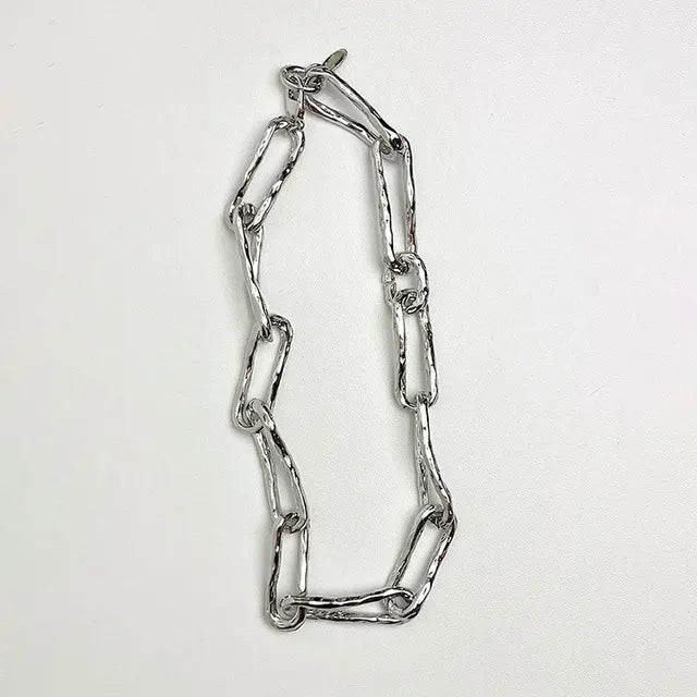 Retro Thick Chain Splicing Metal Choker