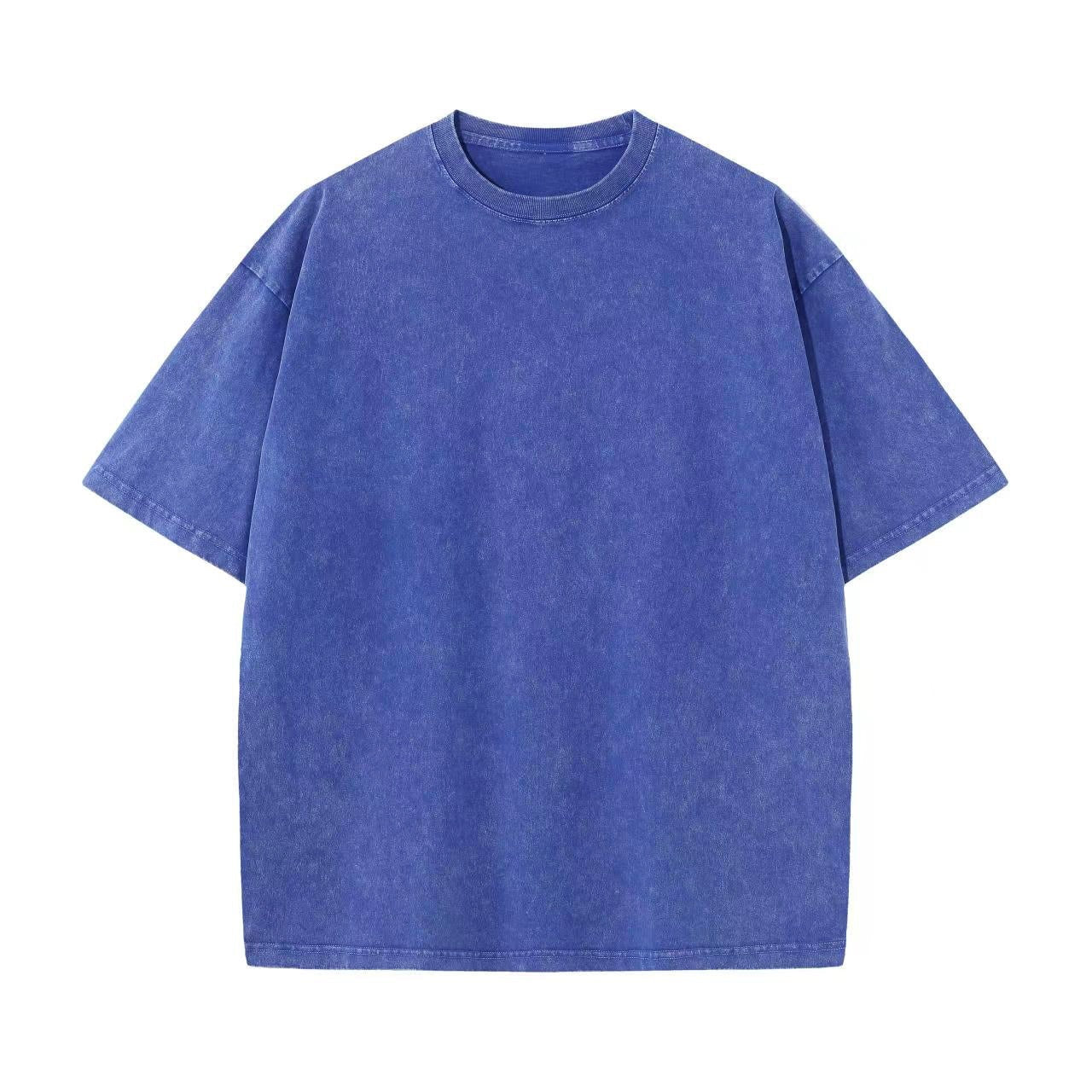 Washed Distressed Cotton T-Shirt