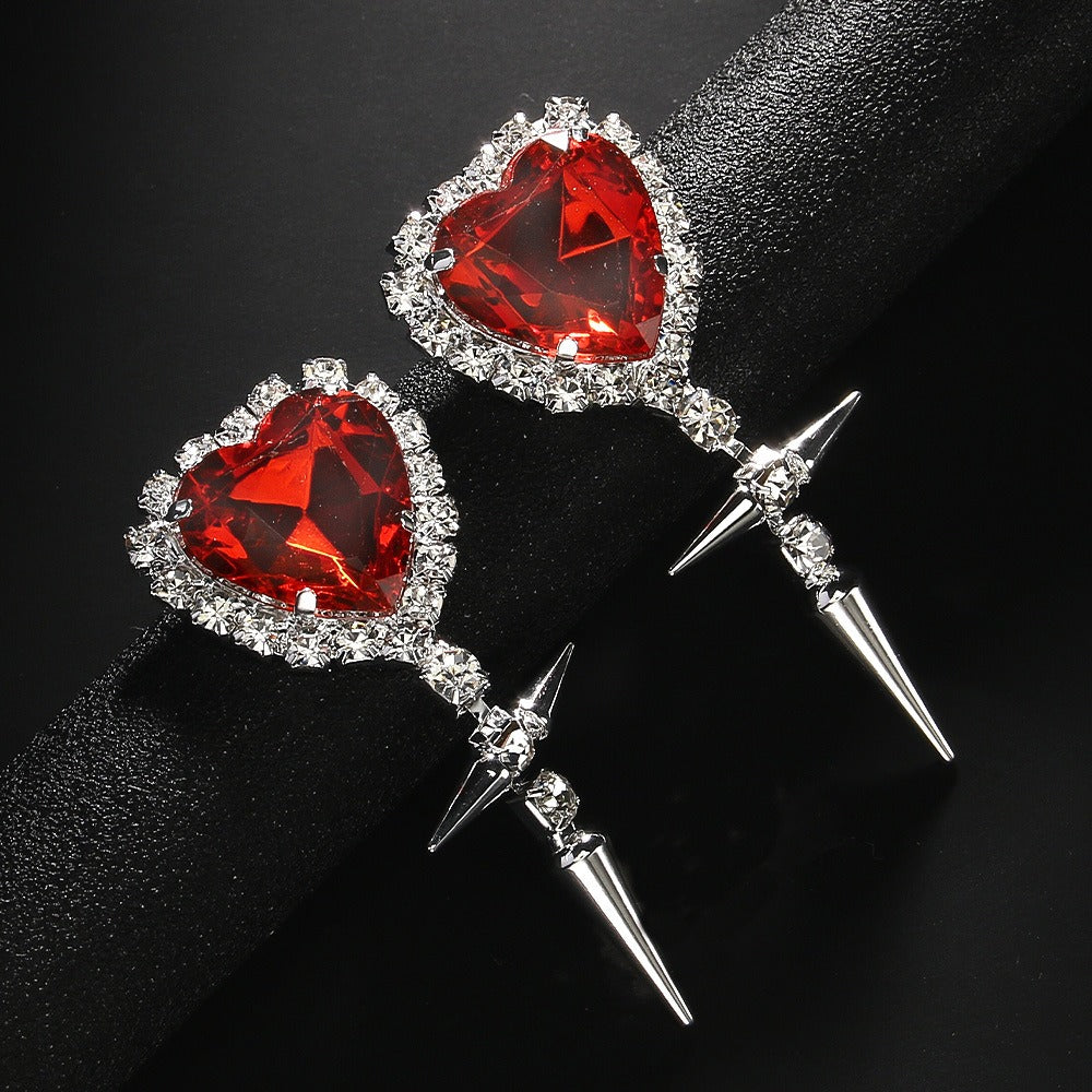 Elegant Water Diamond Clip Earrings