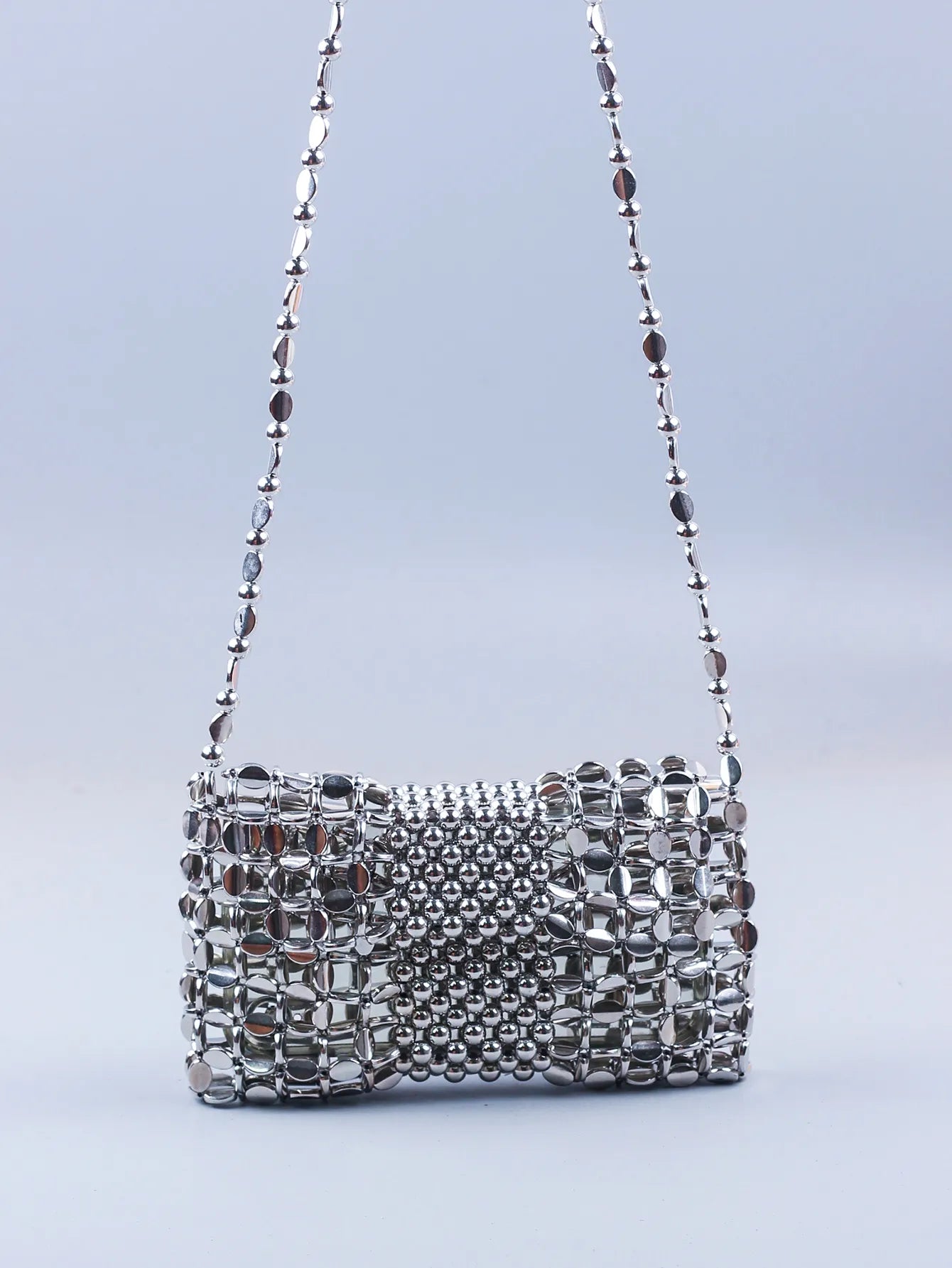 Handmade Beaded Long Chain Handbag