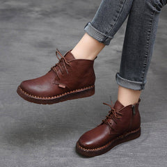 Cozy Autumn Winter Retro Handmade Boots Women 35-42