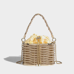 Sparkling Water Diamond Basket Evening Handbag