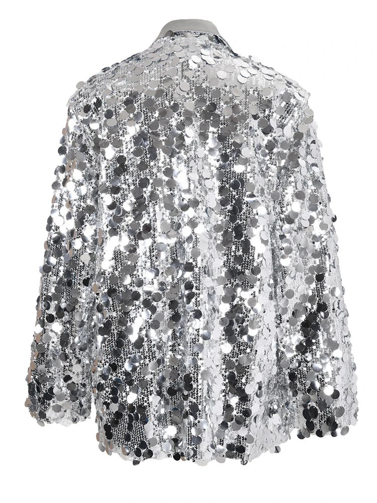 Sparkle Sequin Embellished Blazer