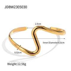 Stainless Steel S Bracelet