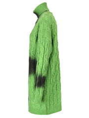 Tainted Turtleneck Knit Sweater Dress
