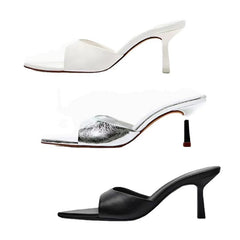 Pointed Open Toe Slim Heels Sandals