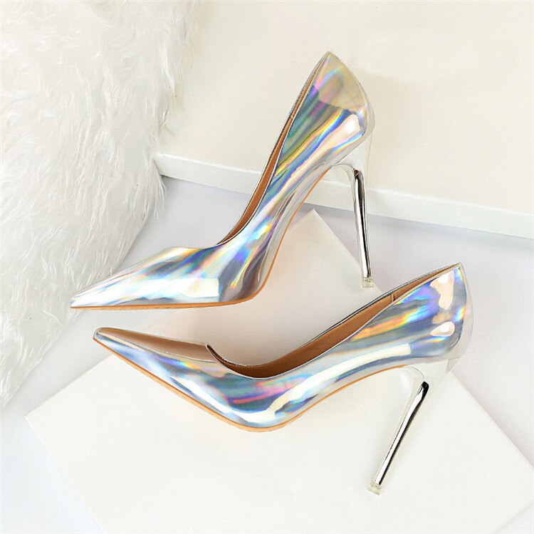 Glossy Pointed Toes Stilettos