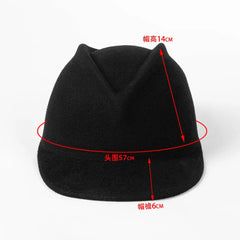 V Top Equestrian Wool Cap