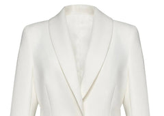 Spliced Notched Collar Blazer