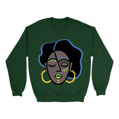 Mocha Afro Green Sweatshirt