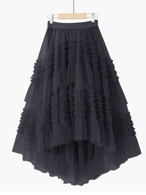 3 Layers Tiered Tulle Skirt