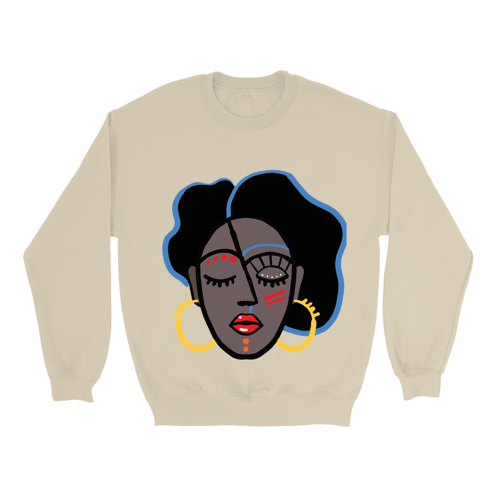 Mocha Afro Red Sweatshirt