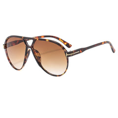 Retro Large Double Beam Pilot Sunglasses