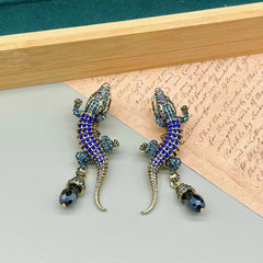 Crocodile Tassels Retro Earrings