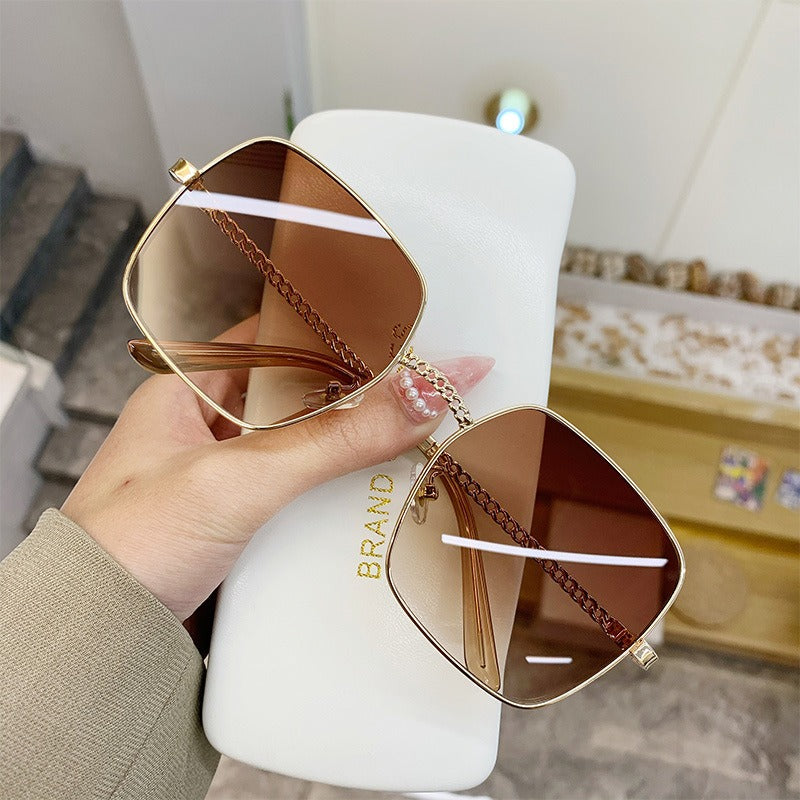 Gradient Lens Square Sunglasses