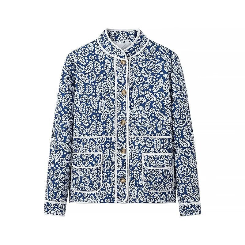 Printed Loose Cotton Padded Jacket