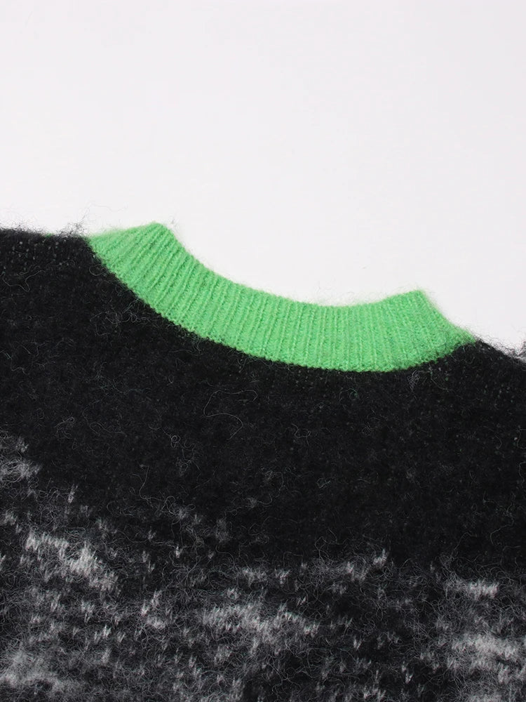 Gradient Stripes Cotton Sweater